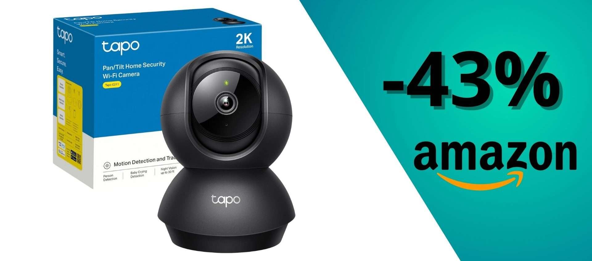 Solo 28€: la migliore telecamera di sicurezza per rapporto prestazioni-prezzo è in offerta