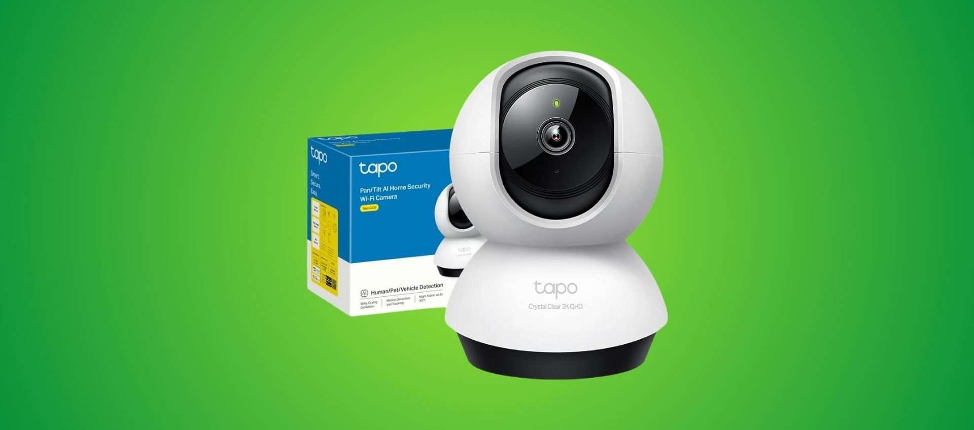 Tapo C220: telecamera Wi-Fi 2K con AI a solo 24,99€ (-50%)