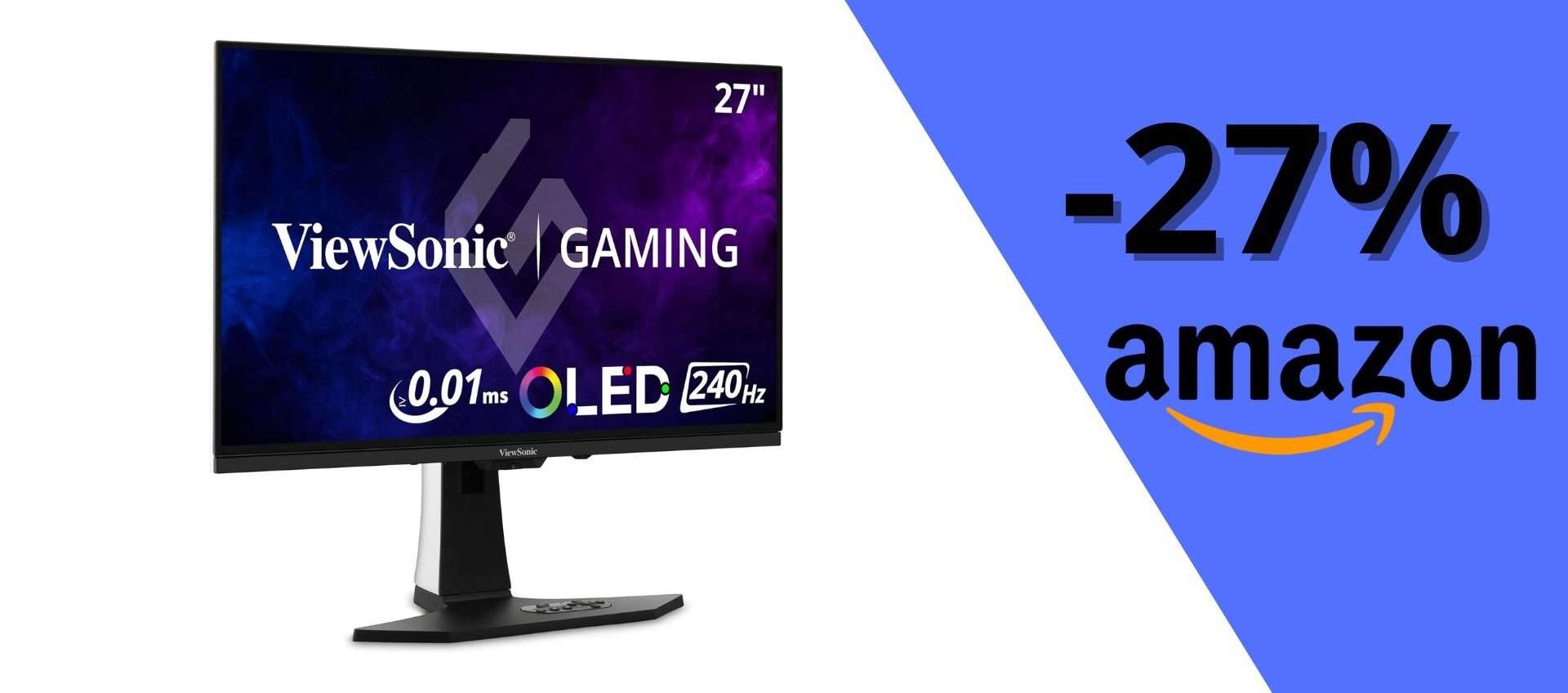 Monitor OLED da gaming con un SUPER SCONTO del 27%: ultimi rimasti (Amazon)