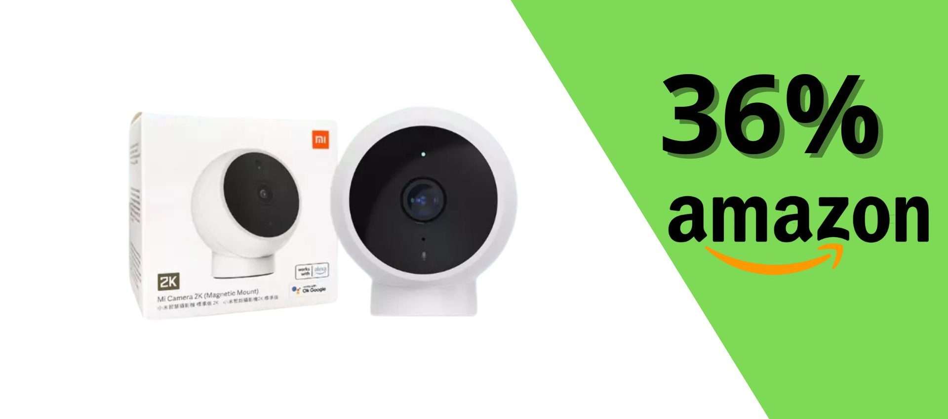 Xiaomi Mi Camera 2K, videosorveglianza ad alta risoluzione in super offerta: risparmia il 36%