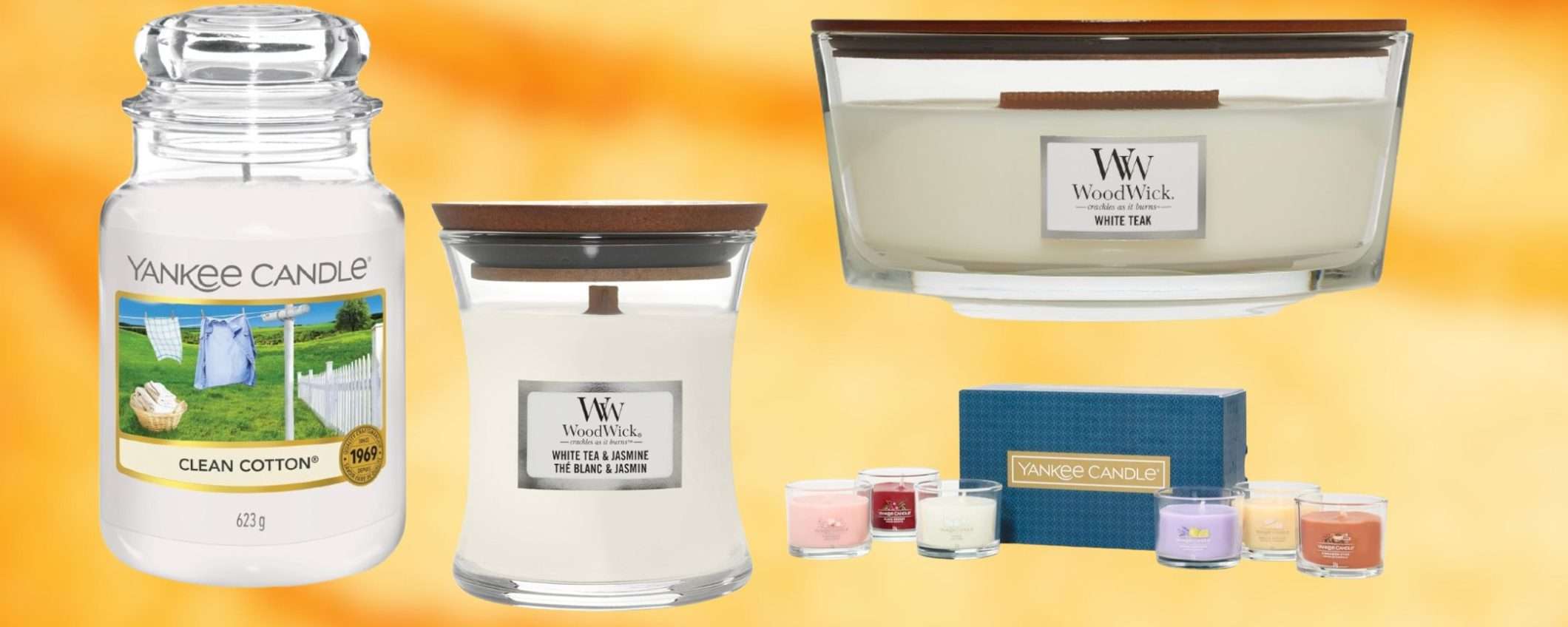 Yankee Candle e Woodwick da 12,90€: prezzi bassi INCREDIBILI su Amazon