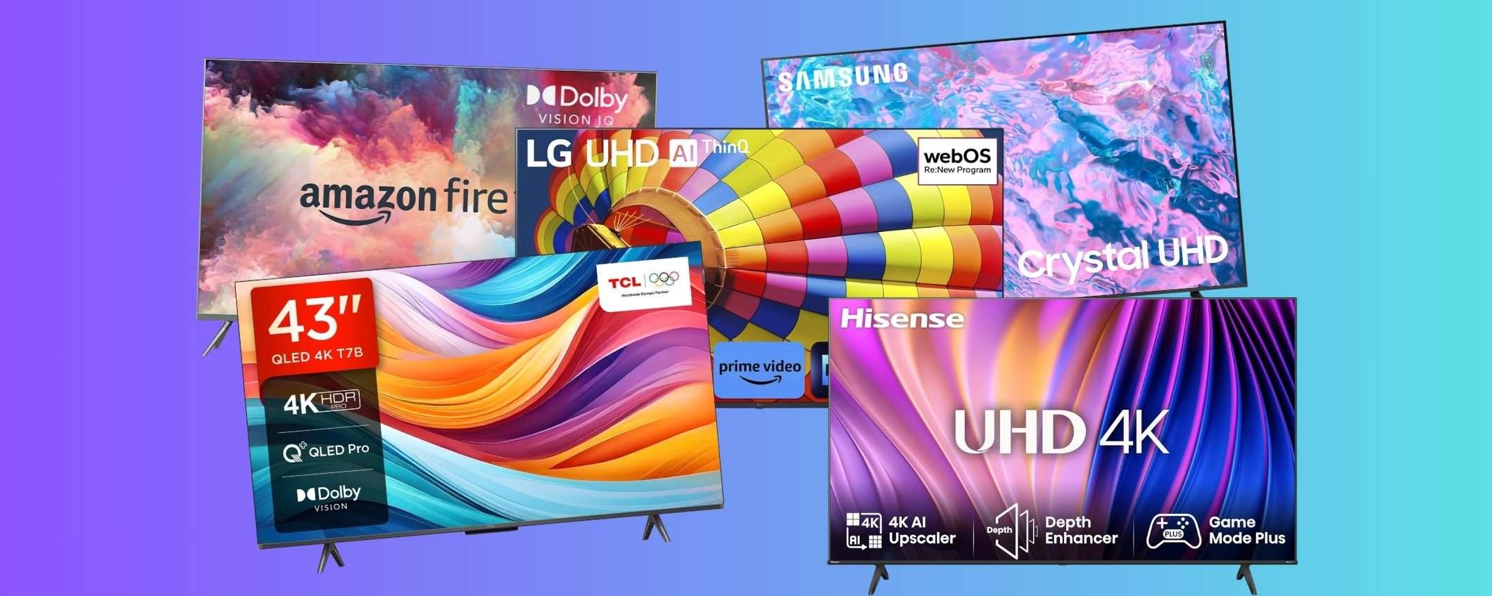 Amazon OUTLET: 5 Smart TV da 43 Amazon OUTLET: 5 Smart TV da 43