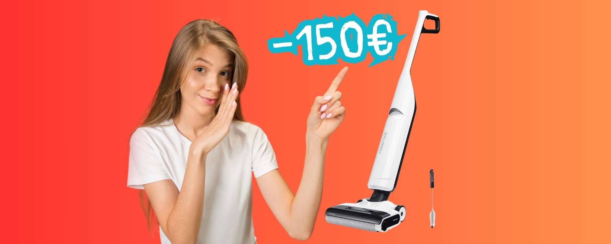 Con l'aspirapolvere lavapavimenti roborock Flexi Lite è tutto pulito in poco tempo Con l'aspirapolvere lavapavimenti roborock Flexi Lite è tutto pulito in poco tempo