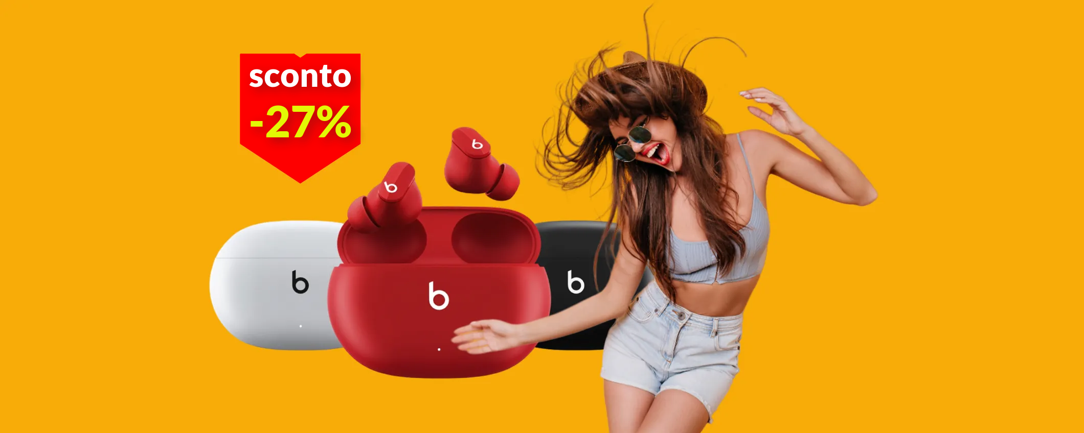 Auricolari Beats Studio Buds, 24h di musica spaccatimpani: prezzo mai visto Auricolari Beats Studio Buds, 24h di musica spaccatimpani: prezzo mai visto