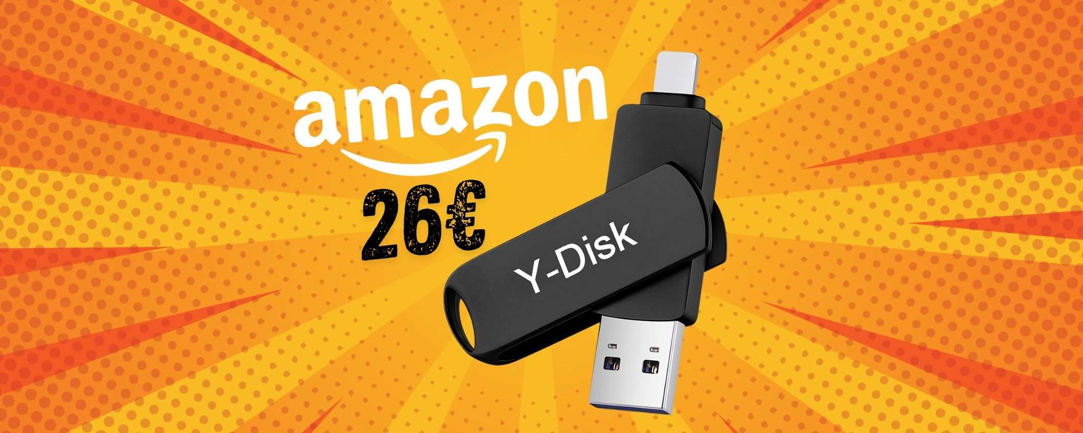 Chiavetta USB da 512GB super versatile compatibile con PC, Mac e iPhone Chiavetta USB da 512GB super versatile compatibile con PC, Mac e iPhone