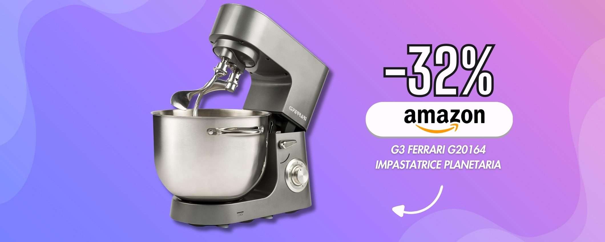 Planetaria e impastatrice G3 Ferrari: un attrezzo unico in cucina (-32%) Planetaria e impastatrice G3 Ferrari: un attrezzo unico in cucina (-32%)