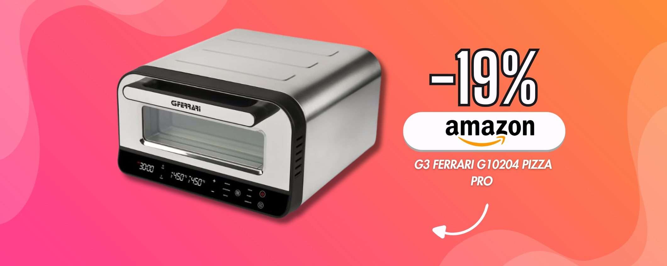Rendi la serata PIZZA unica con il forno G3 Ferrari (raggiunge i 450°C) Rendi la serata PIZZA unica con il forno G3 Ferrari (raggiunge i 450°C)