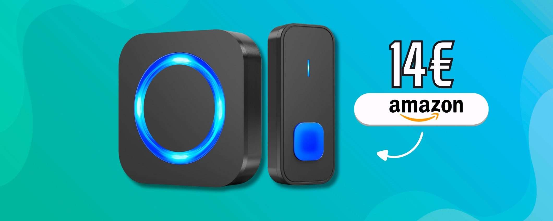 Soli 14€ per un campanello senza fili e nuovo: sistema a 400m Soli 14€ per un campanello senza fili e nuovo: sistema a 400m