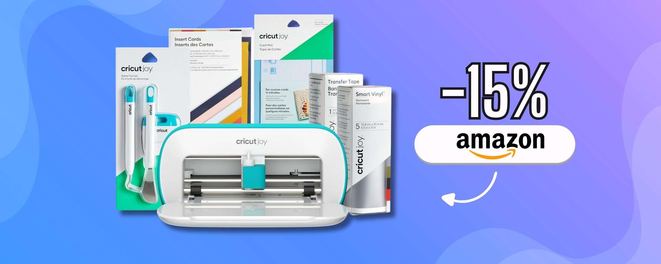 Cricut Joy sprigiona la tua creatività con lo starter kit completo (-15%) Cricut Joy sprigiona la tua creatività con lo starter kit completo (-15%)