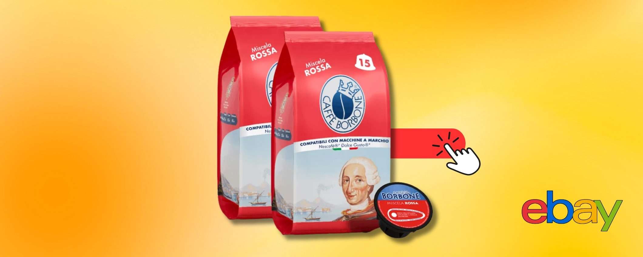 Tornano le 180 capsule Caffè Borbone miscela rossa a prezzo speciale Tornano le 180 capsule Caffè Borbone miscela rossa a prezzo speciale