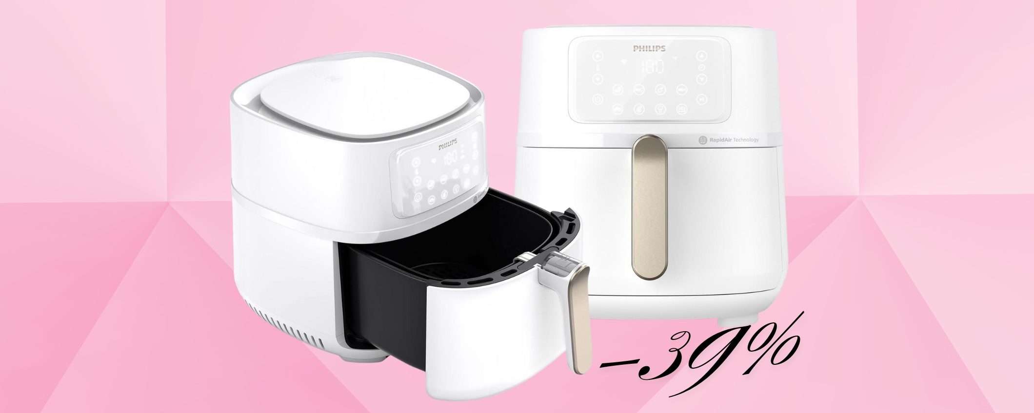 Cucina veloce e con meno grassi? Niente fornelli, friggitrice ad aria Philips (-39%) Cucina veloce e con meno grassi? Niente fornelli, friggitrice ad aria Philips (-39%)