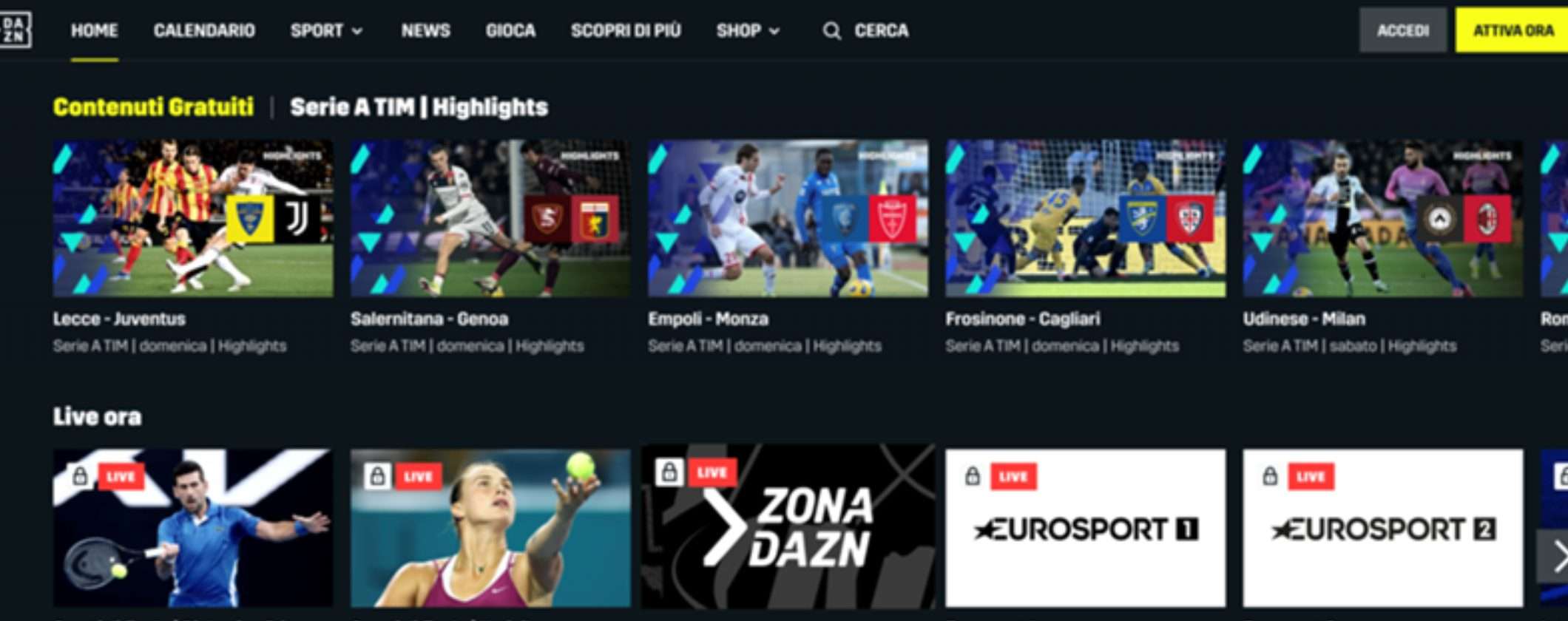 DAZN: i contenuti da guardare gratis in streaming DAZN: i contenuti da guardare gratis in streaming
