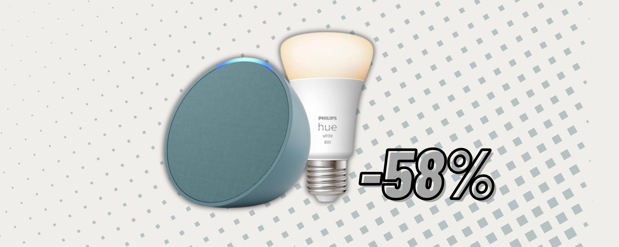 Echo Pop e la lampadina Philips Hue insieme a soli 29,90 euro Echo Pop e la lampadina Philips Hue insieme a soli 29,90 euro
