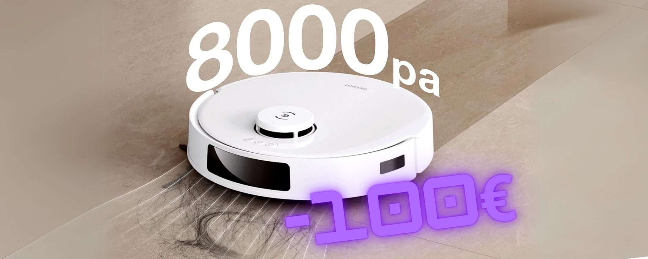 ECOVACS DEEBOT N20 Plus: robot con aspirazione da 8000Pa, lavaggio e stazione ECOVACS DEEBOT N20 Plus: robot con aspirazione da 8000Pa, lavaggio e stazione
