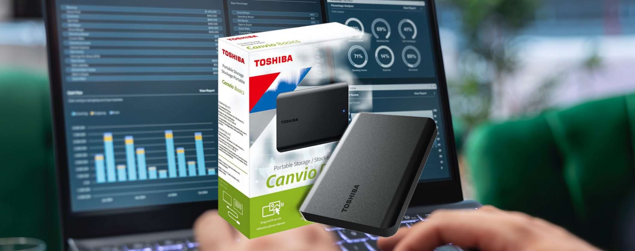Tutto lo spazio che vuoi con l'Hard Disk Esterno 4TB Toshiba in doppio sconto Tutto lo spazio che vuoi con l'Hard Disk Esterno 4TB Toshiba in doppio sconto