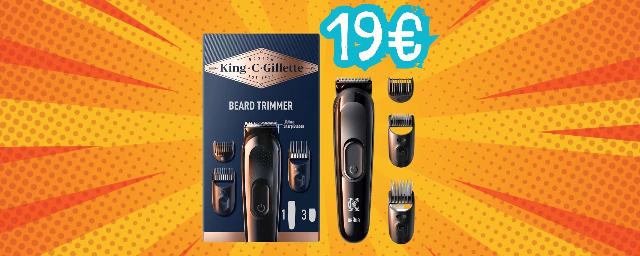 King C Gillette: kit regolabarba professionale a soli 19€, una BOMBA King C Gillette: kit regolabarba professionale a soli 19€, una BOMBA