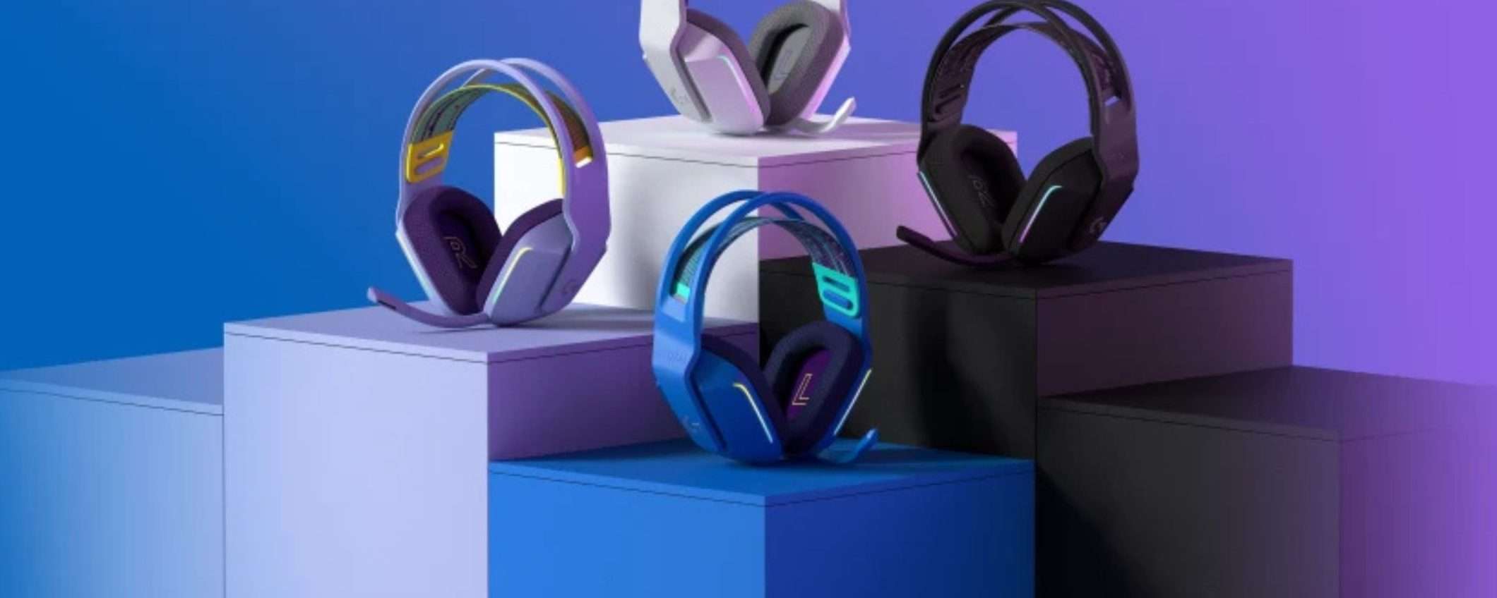 Le cuffie Logitech G733 Lightspeed con microfono Blue VO!CE al 18% in MENO Le cuffie Logitech G733 Lightspeed con microfono Blue VO!CE al 18% in MENO