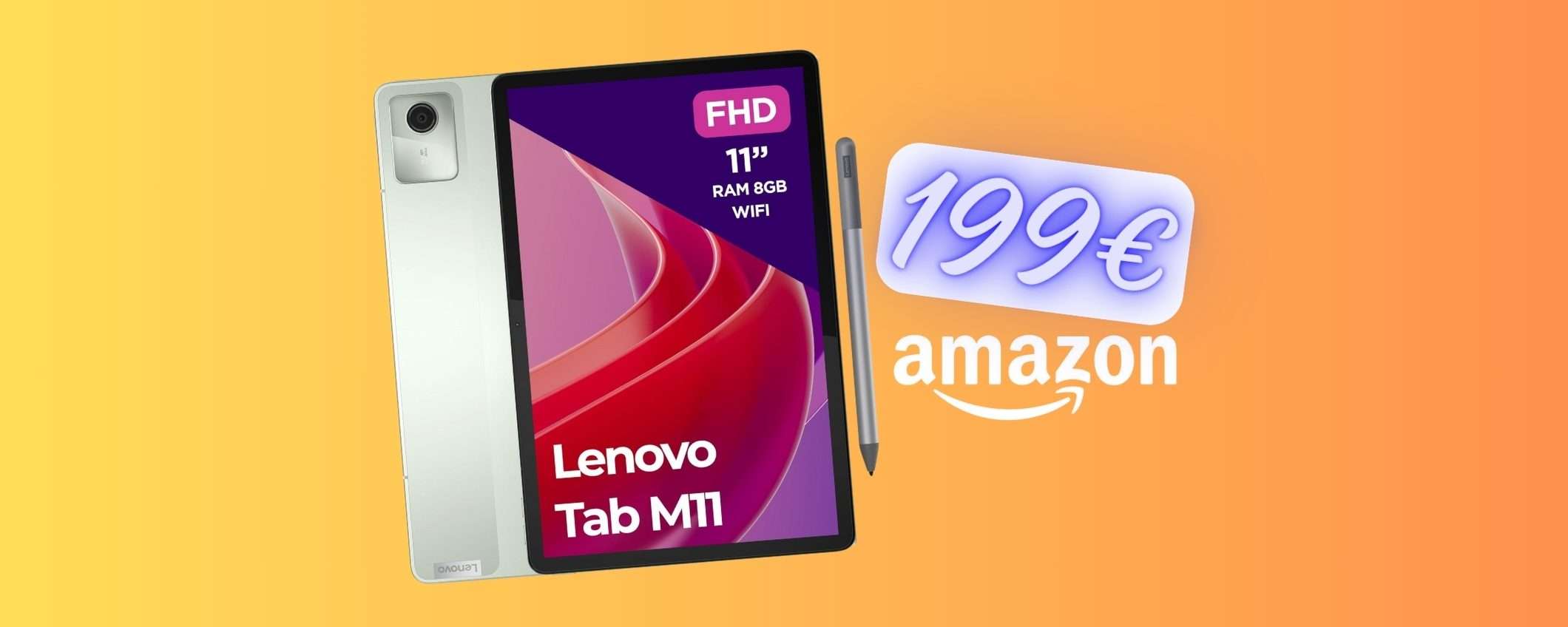Lenovo Tab M11 da 128 GB: il tablet che tutti vogliono a MENO di 200€ Lenovo Tab M11 da 128 GB: il tablet che tutti vogliono a MENO di 200€