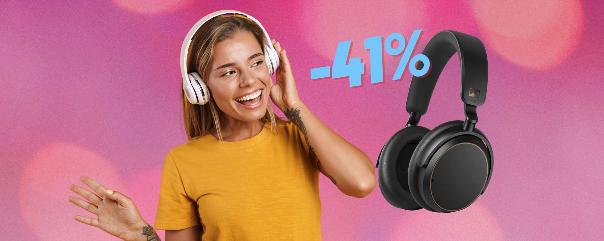 Minimo storico per le mitiche cuffie wireless Sennheiser ACCENTUM SE Minimo storico per le mitiche cuffie wireless Sennheiser ACCENTUM SE