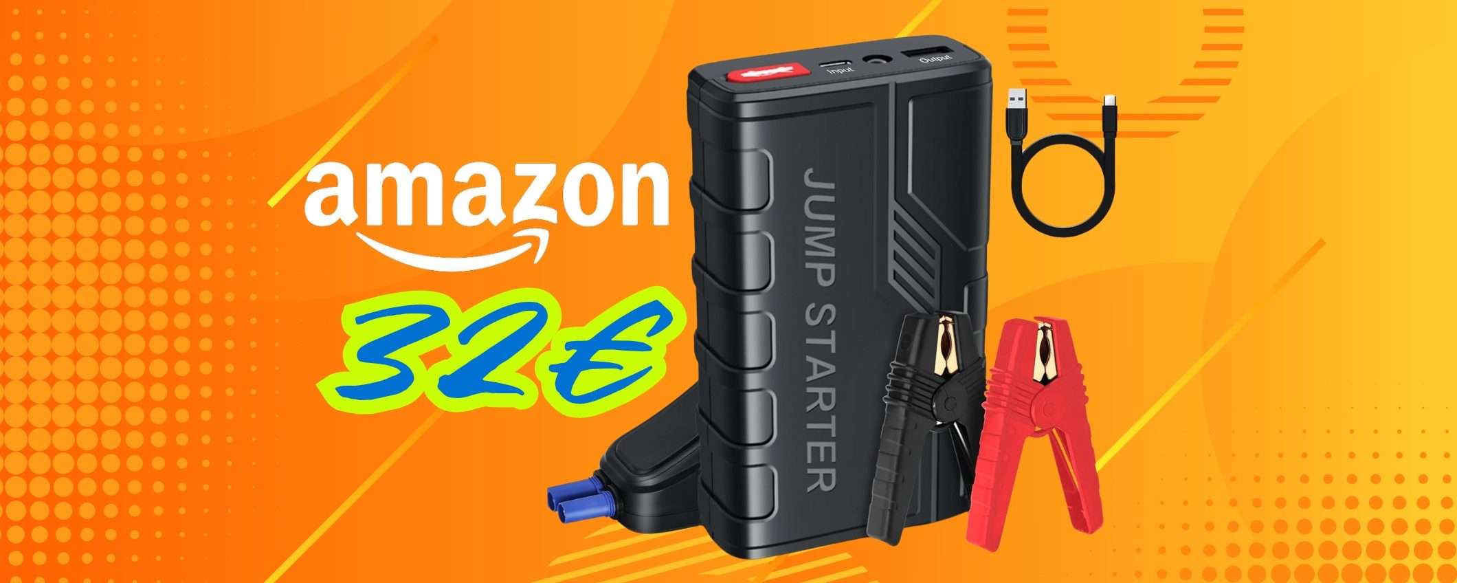Non rimanere con la batteria dell'auto a terra, con questo avviatore di emergenza risolvi Non rimanere con la batteria dell'auto a terra, con questo avviatore di emergenza risolvi