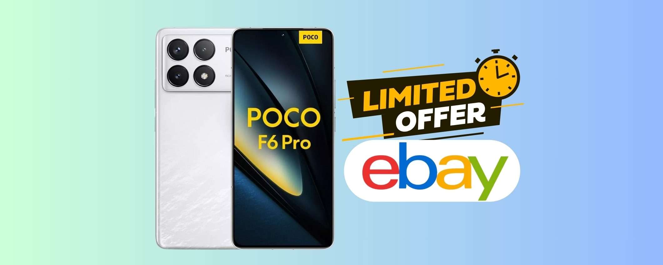 Poco F6 Pro 5G da 512GB e ricarica turbo da 120W oggi a un super prezzo Poco F6 Pro 5G da 512GB e ricarica turbo da 120W oggi a un super prezzo