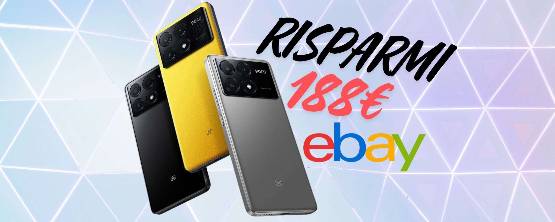 POCO X6 Pro (12/512GB) con display da 120Hz e ricarica da 67W a prezzo shock POCO X6 Pro (12/512GB) con display da 120Hz e ricarica da 67W a prezzo shock