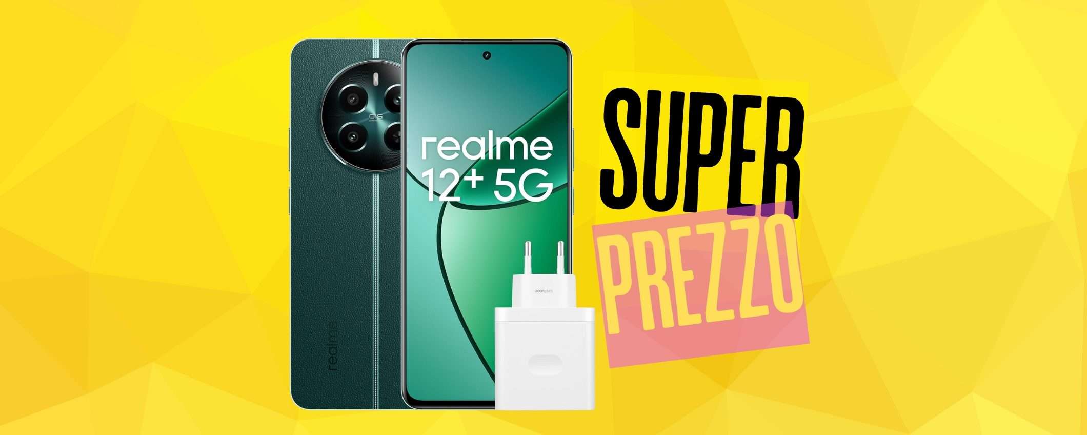 Realme 12+ 5G (8/256GB) con fotocamera Sony LYT-600 e ricarica da 67W Realme 12+ 5G (8/256GB) con fotocamera Sony LYT-600 e ricarica da 67W