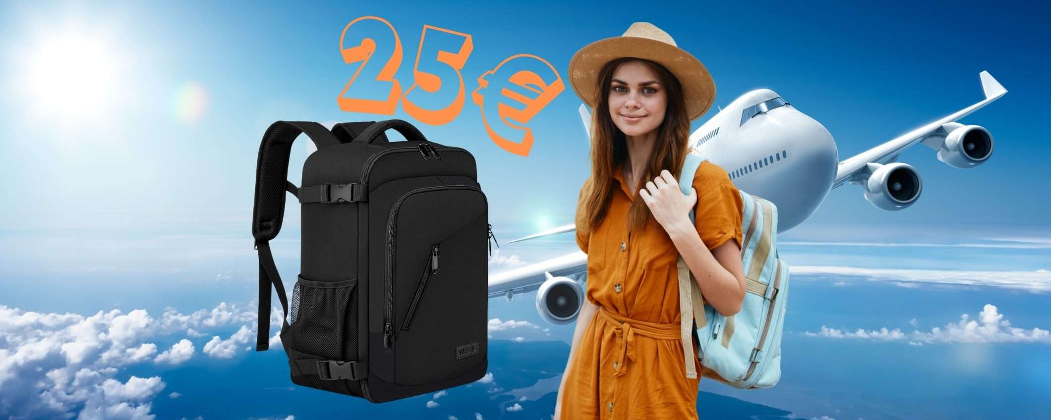 Solo 25€ e puoi dire addio a costi spropositati sui viaggi Ryanair con questo zaino Solo 25€ e puoi dire addio a costi spropositati sui viaggi Ryanair con questo zaino
