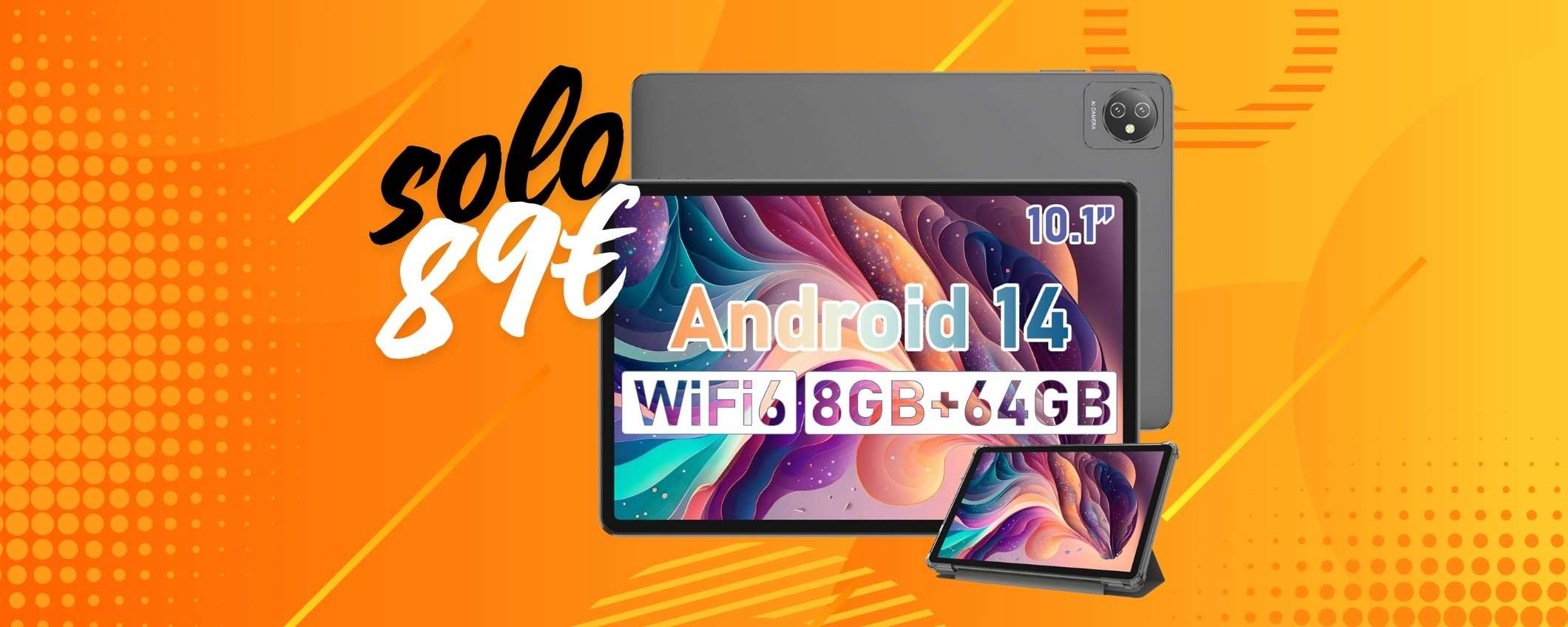 Tablet da 10 pollici e 64GB a 89€ su Amazon, un affare da non perdere Tablet da 10 pollici e 64GB a 89€ su Amazon, un affare da non perdere