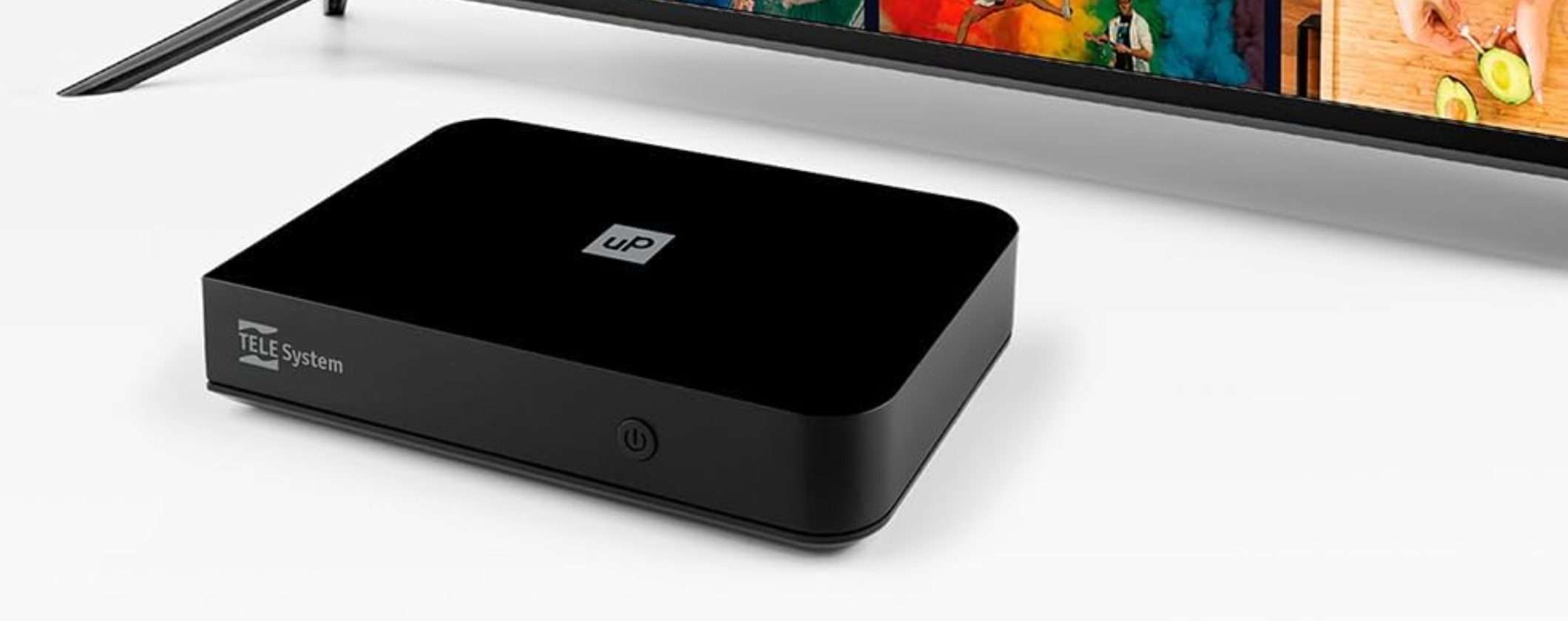 TELE System UP T2 4K: il decoder DVB-T2 con Android TV a 69€ TELE System UP T2 4K: il decoder DVB-T2 con Android TV a 69€