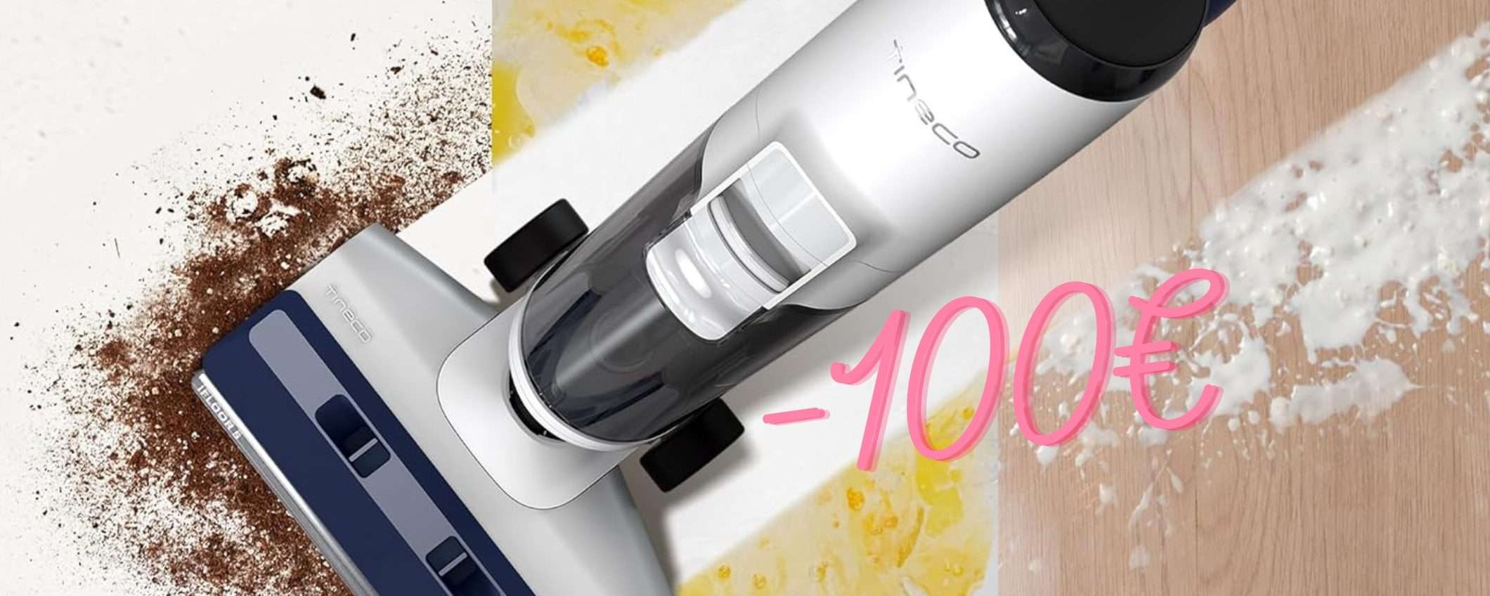 Tineco iFLOOR 5 Breeze: potentissimo aspirapolvere e lavapavimenti in maxi sconto