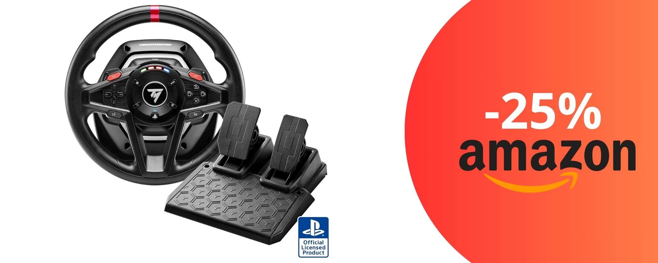Esperienza di guida più reale che mai con volante force feedback e pedali magnetici: tuo ad un prezzo da urlo Esperienza di guida più reale che mai con volante force feedback e pedali magnetici: tuo ad un prezzo da urlo