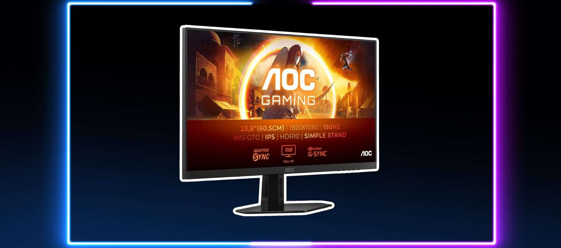 AOC Gaming 24G4XED: esperienza gaming fluida a meno di 130€ AOC Gaming 24G4XED: esperienza gaming fluida a meno di 130€