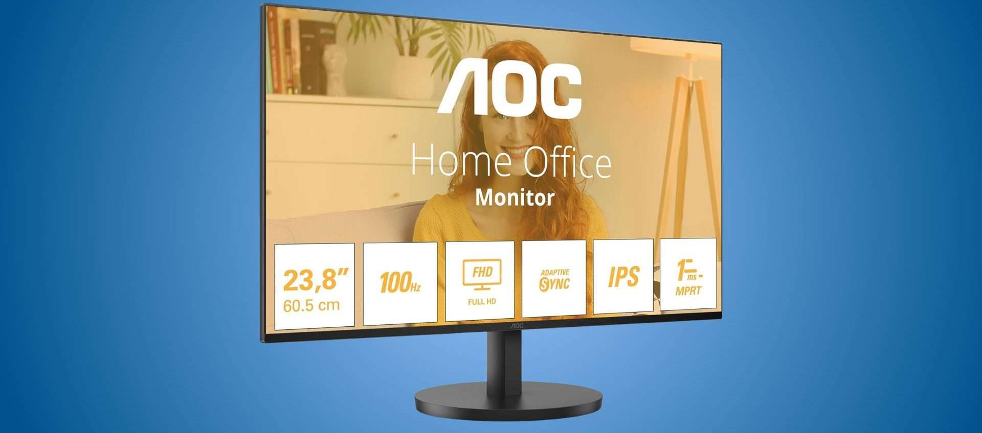 Monitor da ufficio AOC in super offerta: il migliore a soli 84€