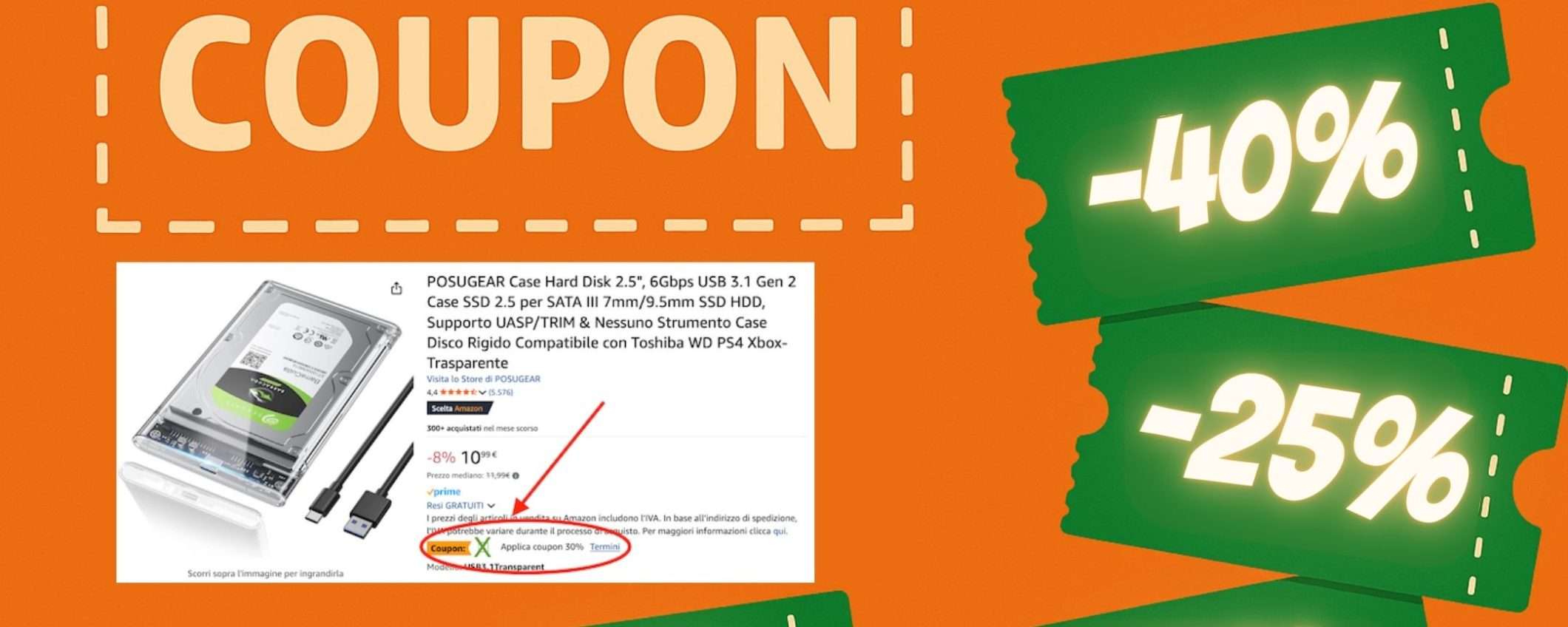 Amazon FIERA del COUPON: 16 occasioni straordinarie a meno di 15€ Amazon FIERA del COUPON: 16 occasioni straordinarie a meno di 15€