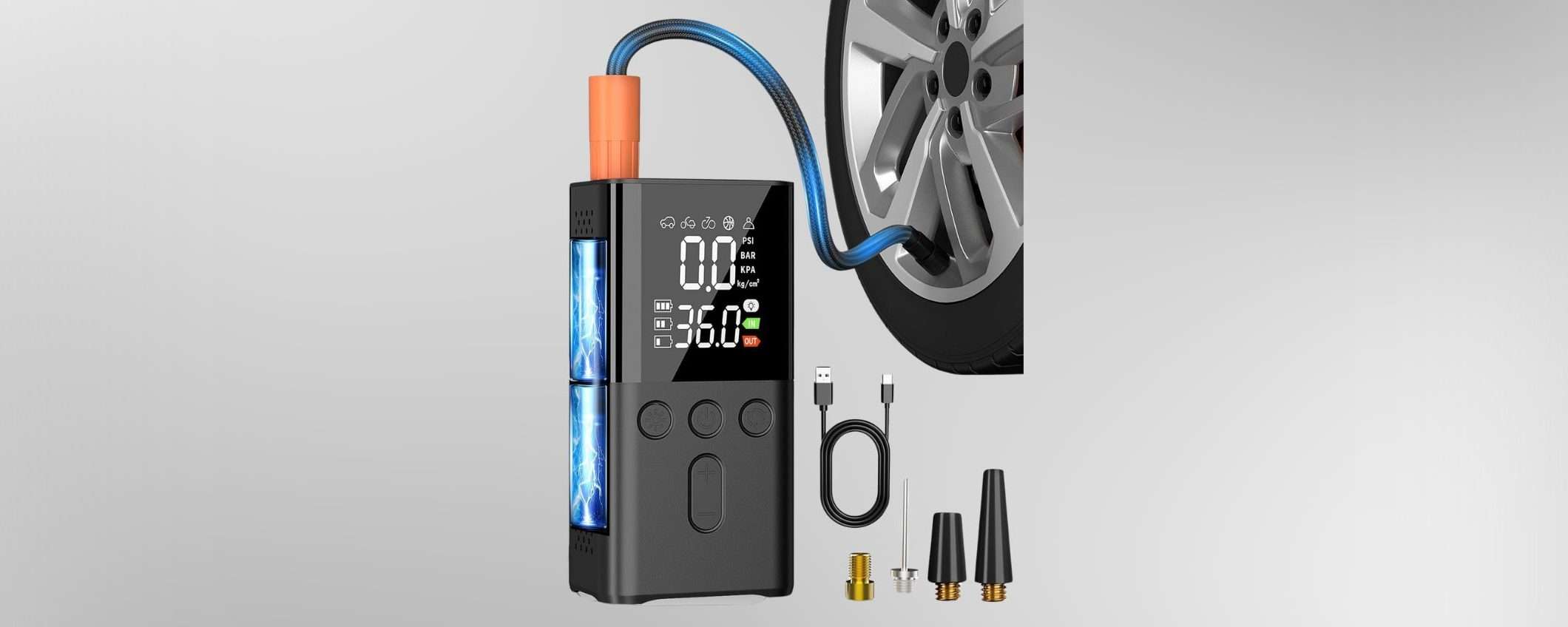 Compressore aria portatile a 31,99 euro: la genialata che ti salva SEMPRE Compressore aria portatile a 31,99 euro: la genialata che ti salva SEMPRE