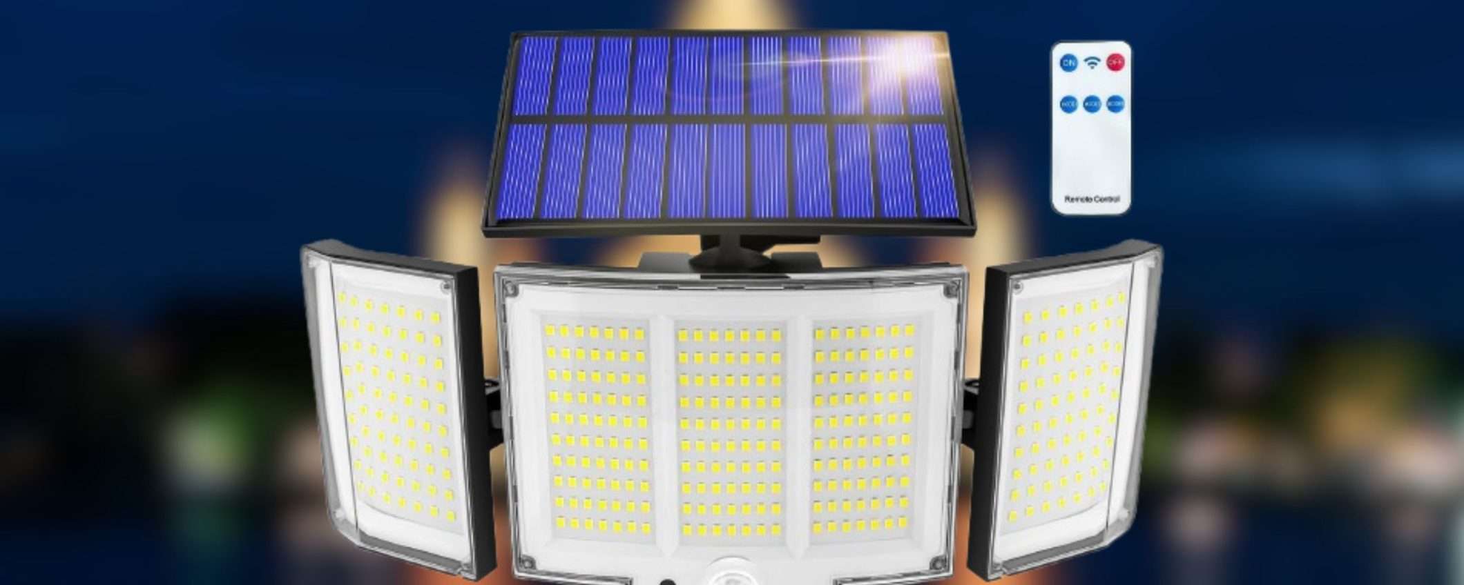 Faro solare 348 led con 3 teste e telecomando: prezzo SHOCK (13,99€) Faro solare 348 led con 3 teste e telecomando: prezzo SHOCK (13,99€)
