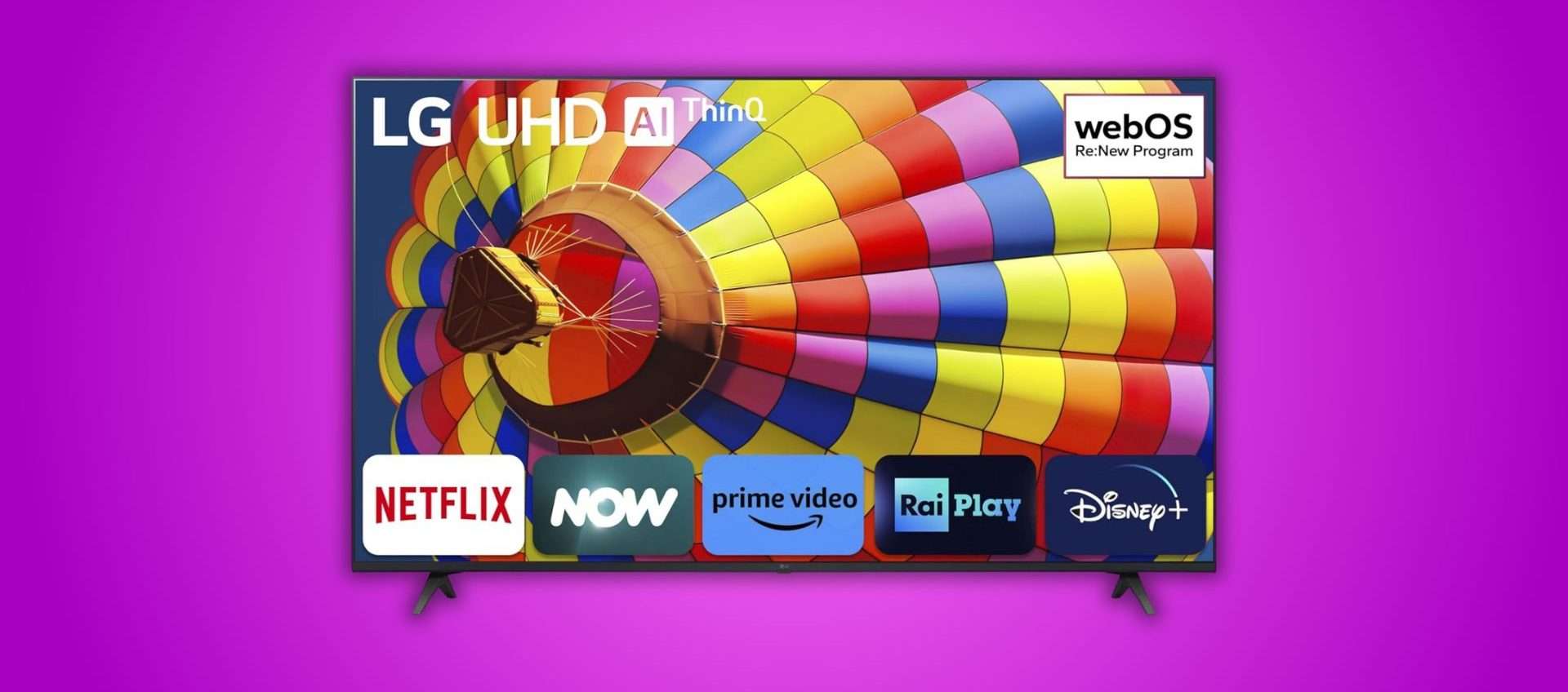 LG UHD 55'' LG UHD 55'' UT8000: esperienza cinematografica definitiva a prezzo shock (Amazon) LG UHD 55'' LG UHD 55'' UT8000: esperienza cinematografica definitiva a prezzo shock (Amazon)