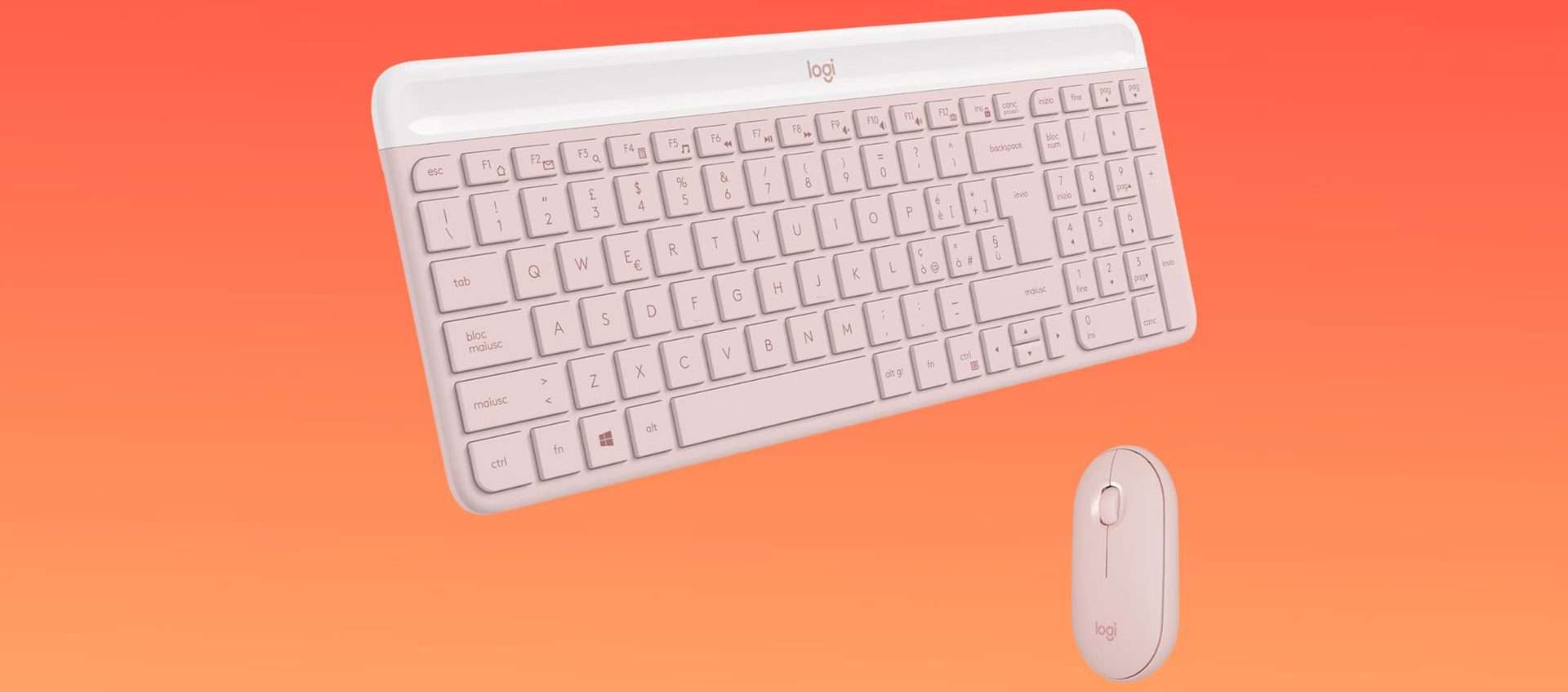 Logitech MK470 Slim Kit: mouse e tastiera in offerta ad un prezzo wow