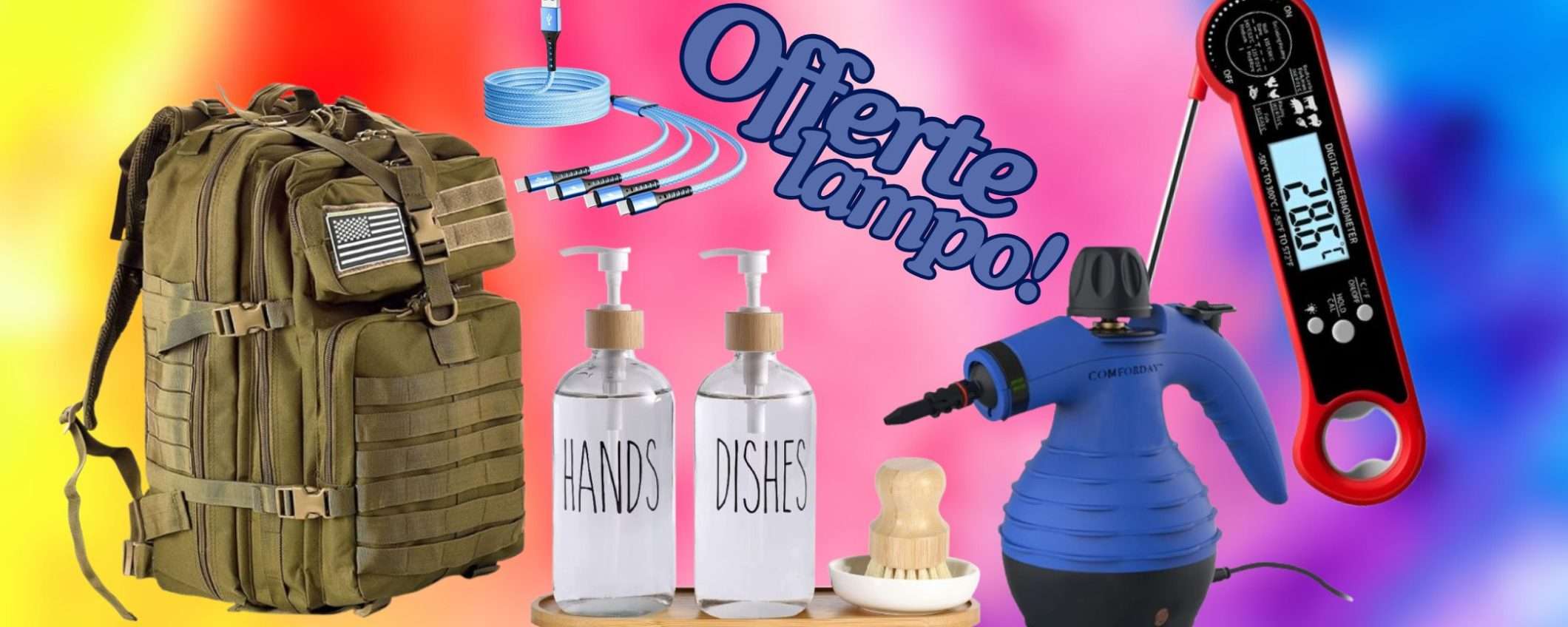 Offerte lampo da 5,70€ a 35€: TRIPUDIO di sconti eccezionale su Amazon Offerte lampo da 5,70€ a 35€: TRIPUDIO di sconti eccezionale su Amazon