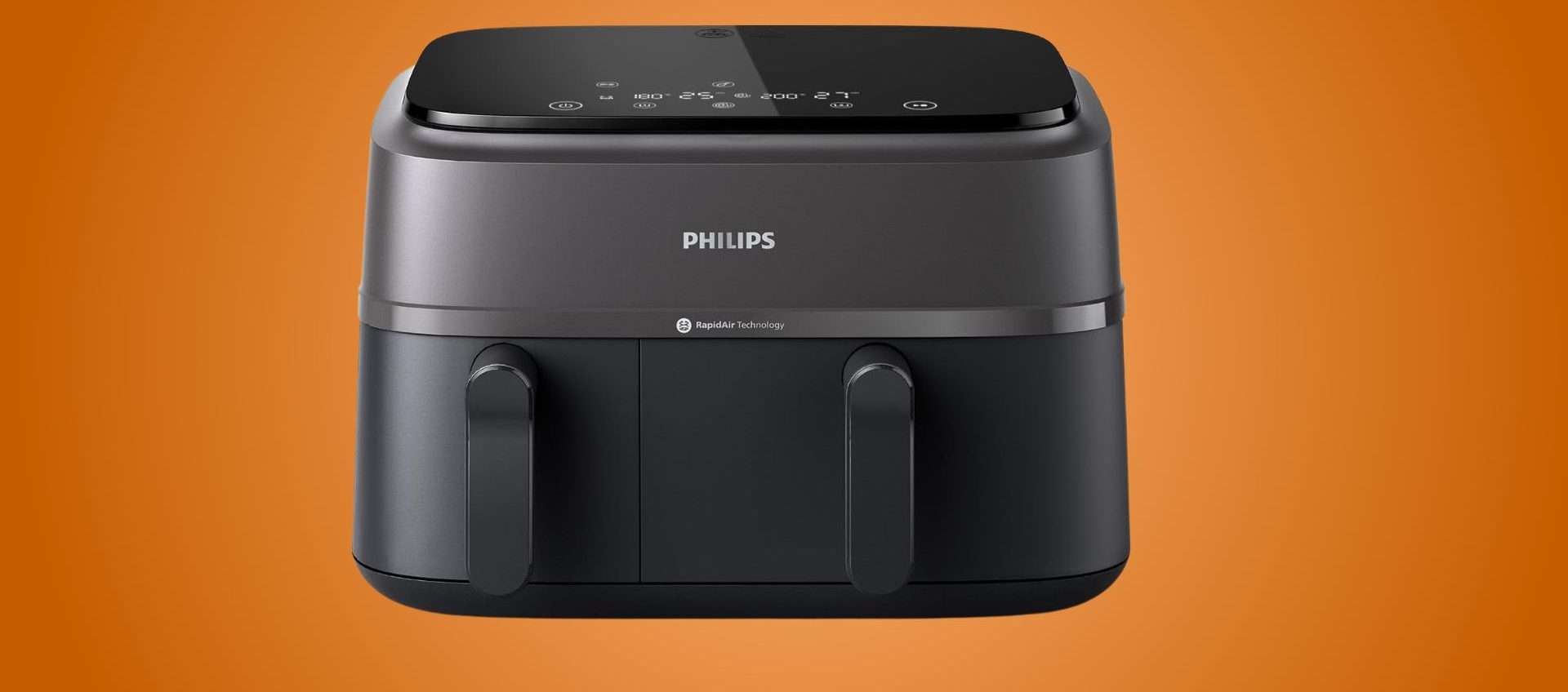 Friggitrice ad aria Philips Dual Basket ad un prezzo wow: risparmi il 20% Friggitrice ad aria Philips Dual Basket ad un prezzo wow: risparmi il 20%