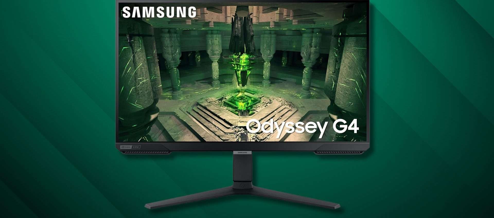Monitor Samsung Odyssey G4: gaming fluido a 240Hz con il 31% di sconto Monitor Samsung Odyssey G4: gaming fluido a 240Hz con il 31% di sconto