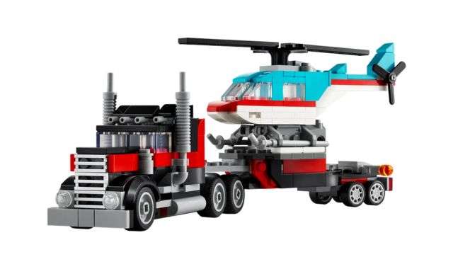 Set autocarro con elicottero soccorso