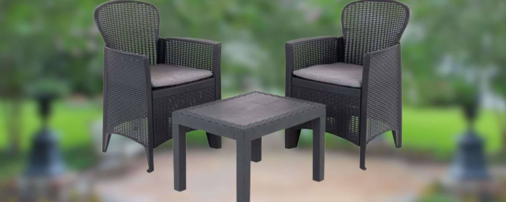 Set da giardino a 87€, c'è tutto: due poltrone e un tavolino a prezzo SHOCK Set da giardino a 87€, c'è tutto: due poltrone e un tavolino a prezzo SHOCK