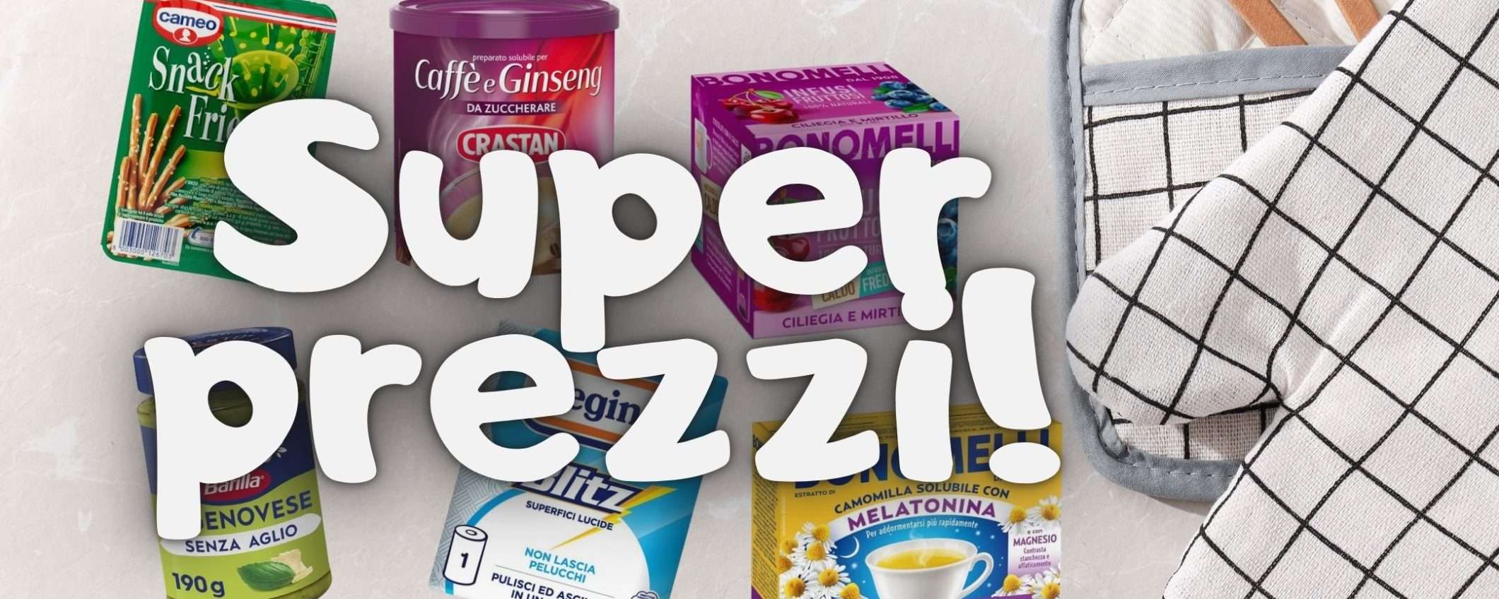 Spesa nel supermercato Amazon: solo OTTIME MARCHE in offerta da 0,68€ a 3€