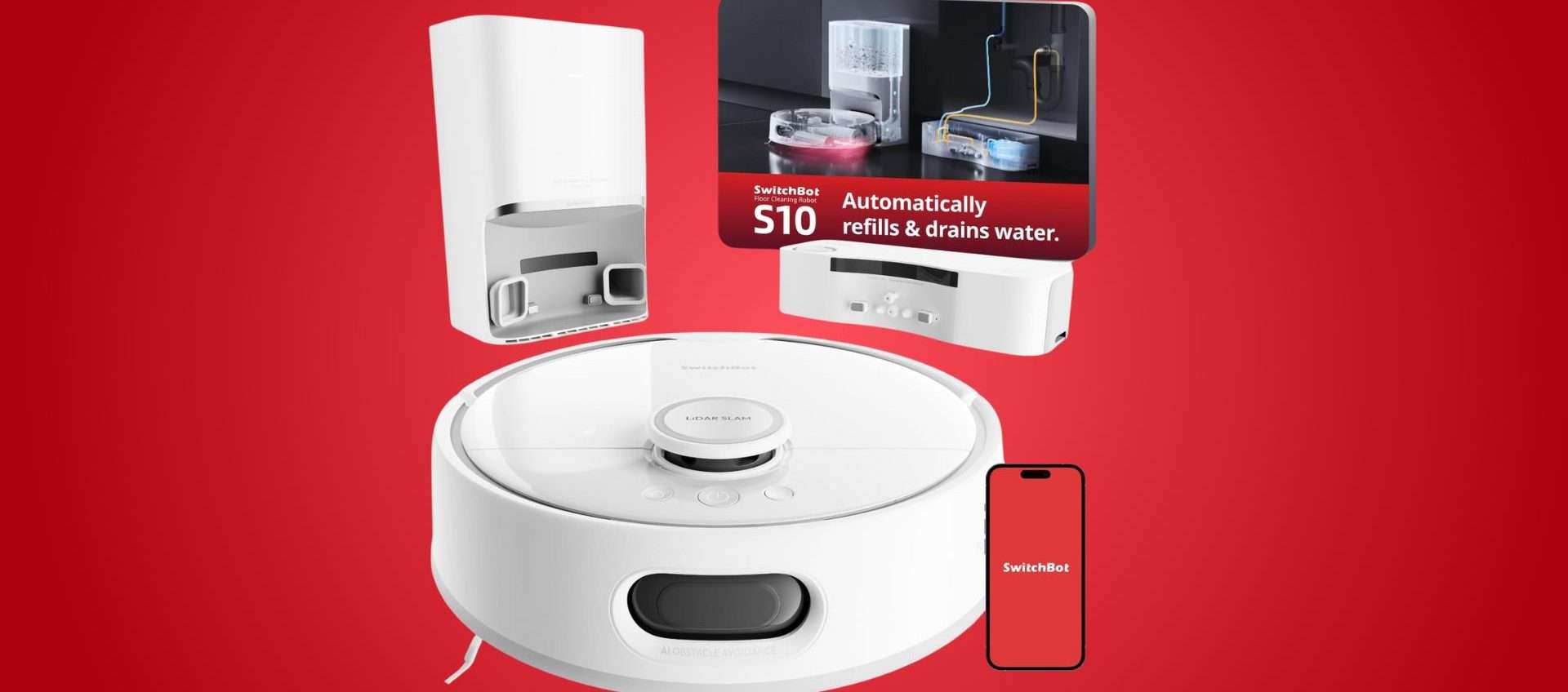 SwitchBot S10: il prezzo del robot aspirapolvere premium crolla del 51% (Amazon) SwitchBot S10: il prezzo del robot aspirapolvere premium crolla del 51% (Amazon)
