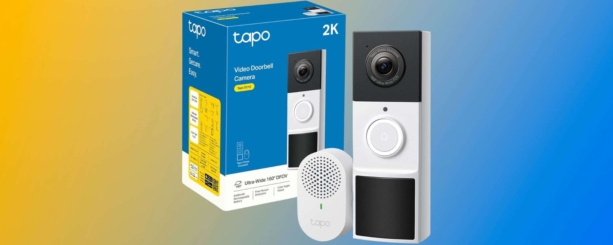 Tapo D210: il videocitofono SMART 2K è in sconto al MINIMO STORICO Tapo D210: il videocitofono SMART 2K è in sconto al MINIMO STORICO