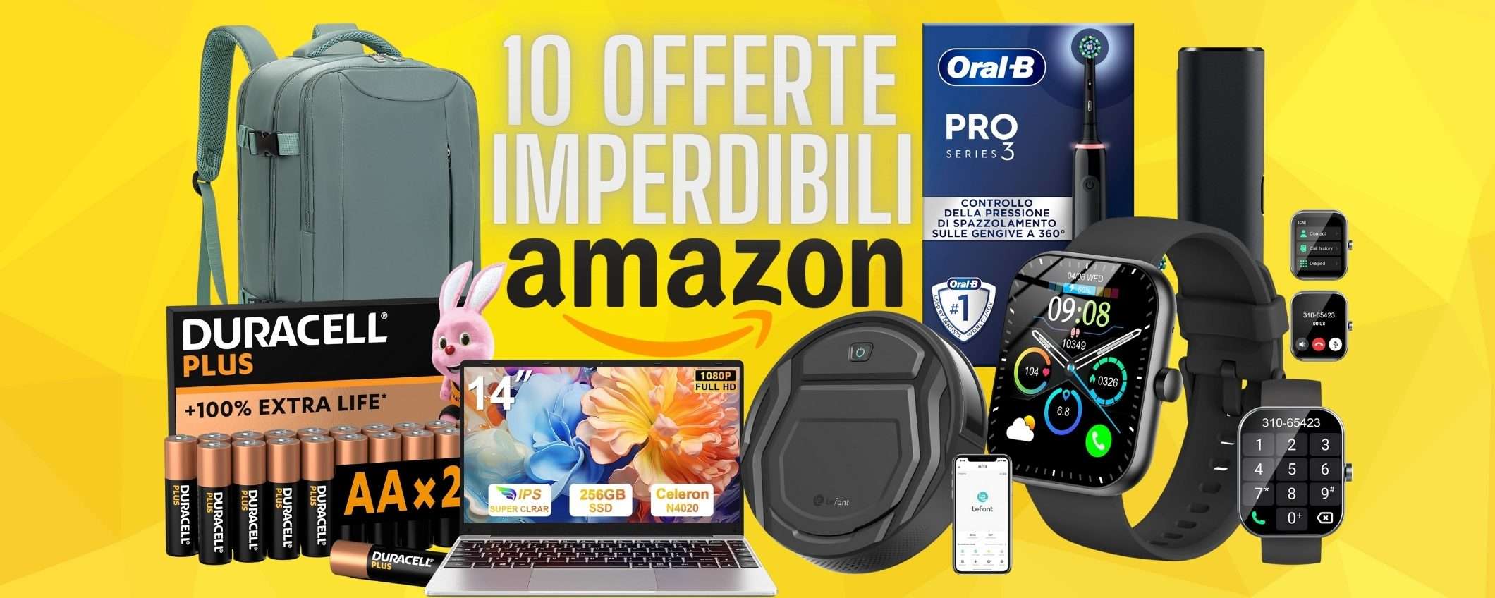 Amazon non va in vacanza: ecco le migliori 10 offerte di oggi
