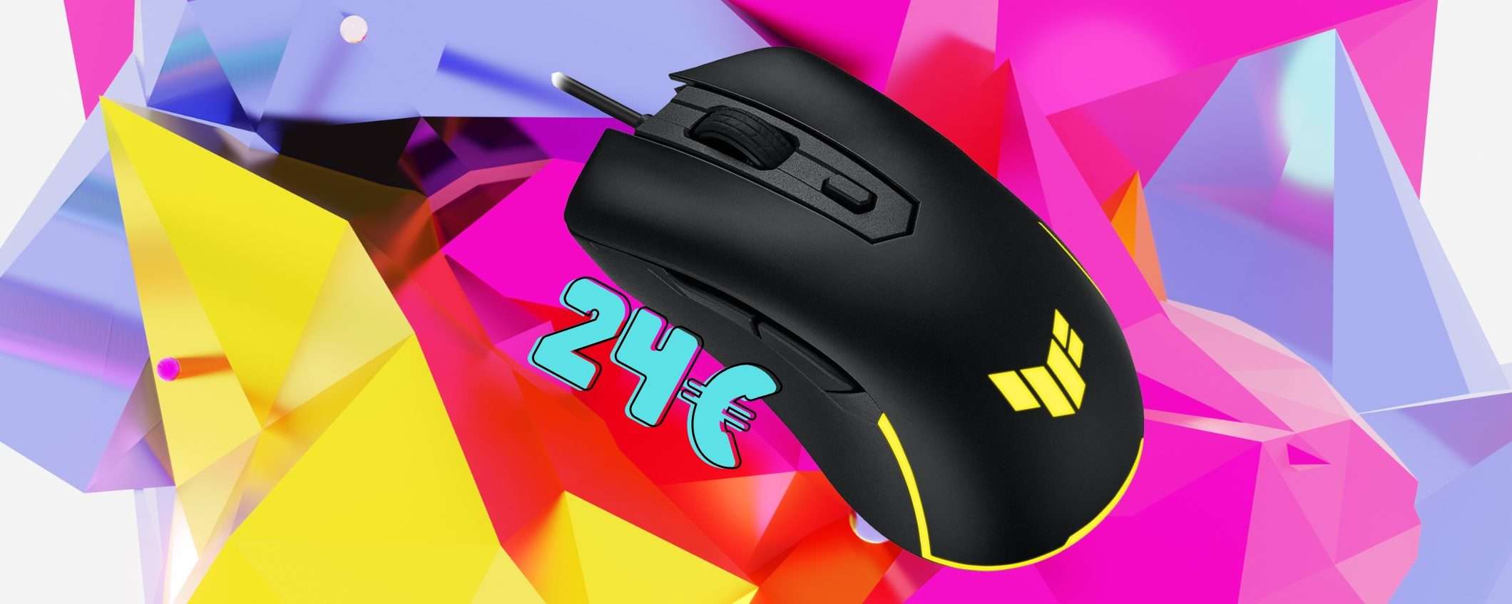ASUS TUF Gaming M3: mouse gaming con prestazioni da professionisti (24€)