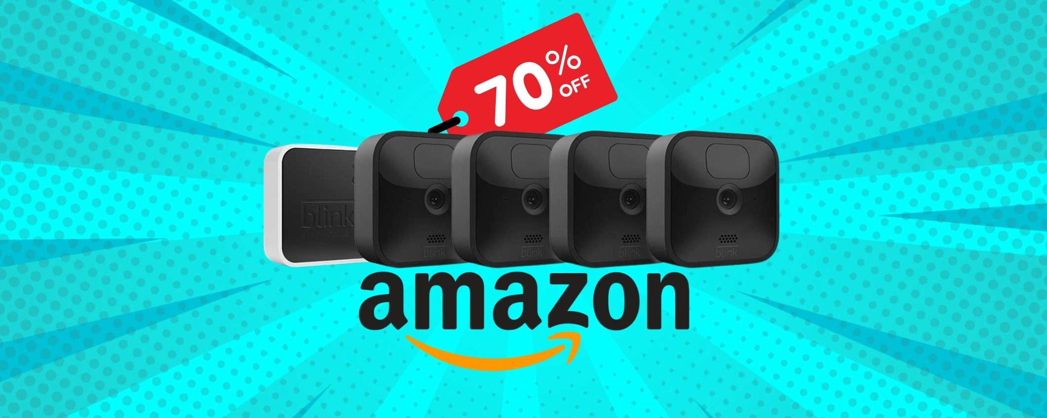 Blink Outdoor: il sistema di sicurezza definitivo con ben 4 videocamere (-70%) Blink Outdoor: il sistema di sicurezza definitivo con ben 4 videocamere (-70%)